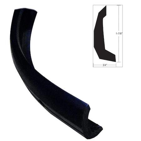 Taco Marine Semi-Rigid Rub Rail Kit - Black w/No Insert - 30' V11-4135BKA30-3